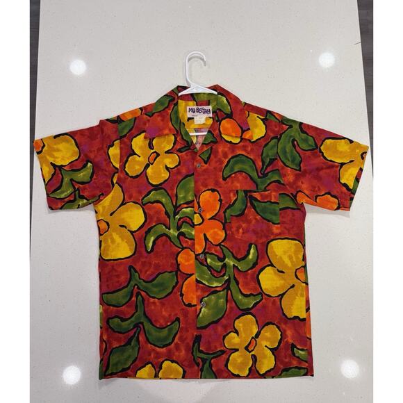 Mo Bettah Vintage Floral Hawaiian‎ Button Up Shirt medium - Picture 1 of 7